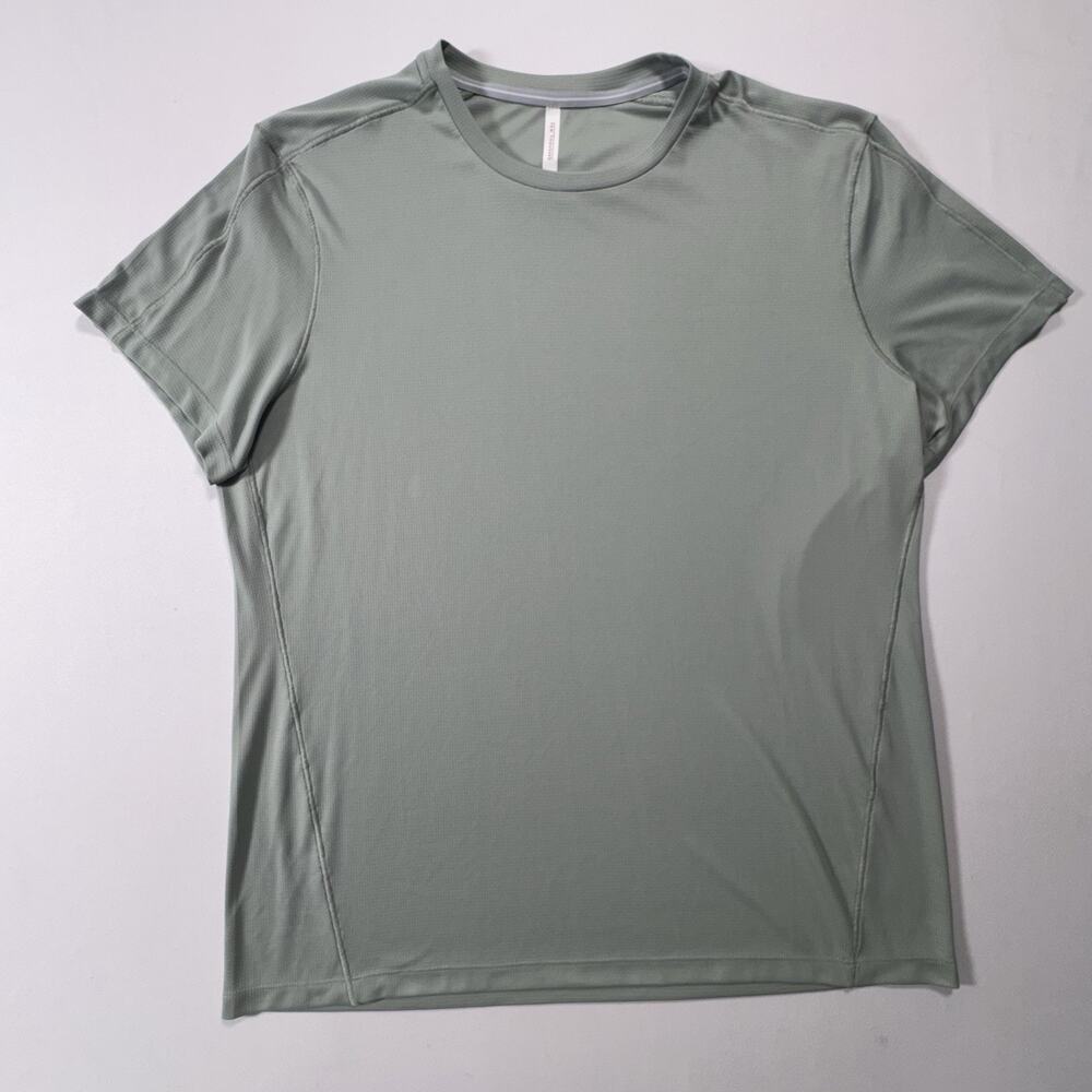 Ten Thousand Interval Performance Shirt Men's XL Gray Short Sleeve Gym Stretch